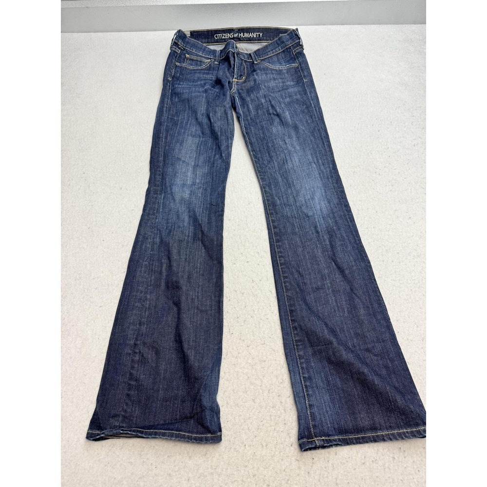 Citizens Of Humanity Jeans Womens 27 Blue Dita Low Rise Bootcut Stretch Denim